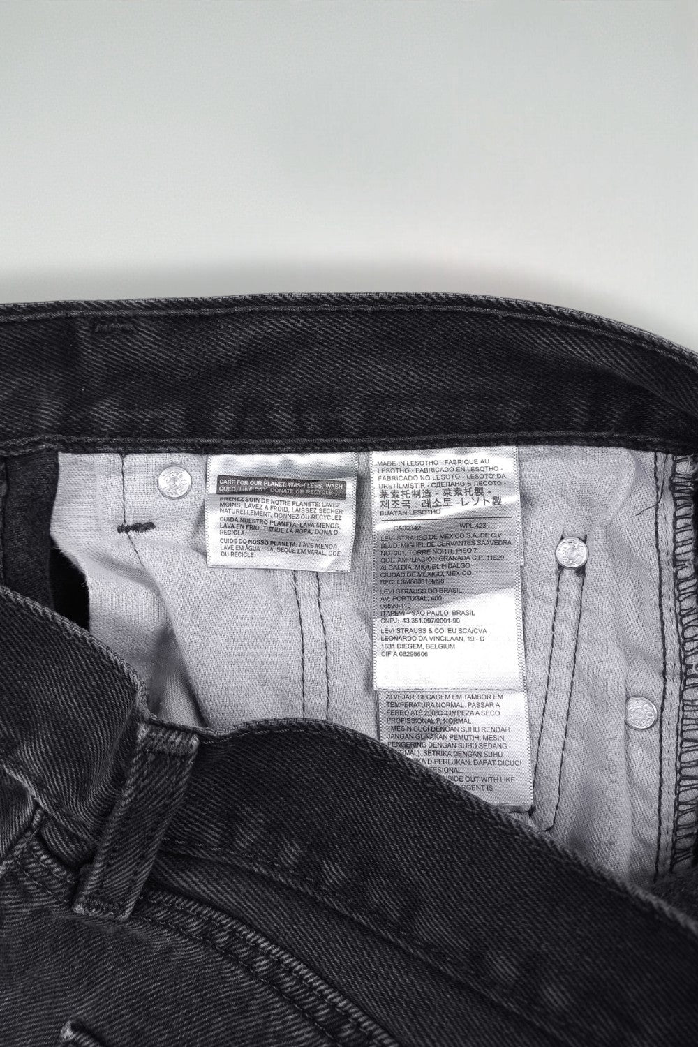 Jeans Levi's 505 neri vintage | Classici anni 2000 a gamba dritta