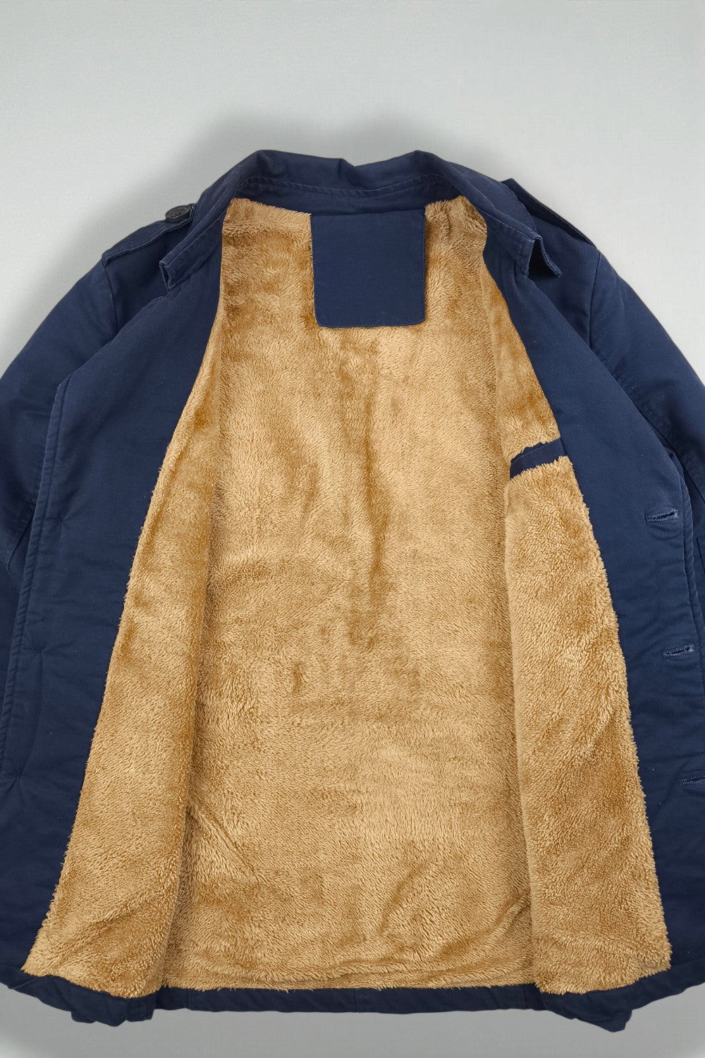 Trench foderato di seconda mano blu navy | Capospalla classico multiuso