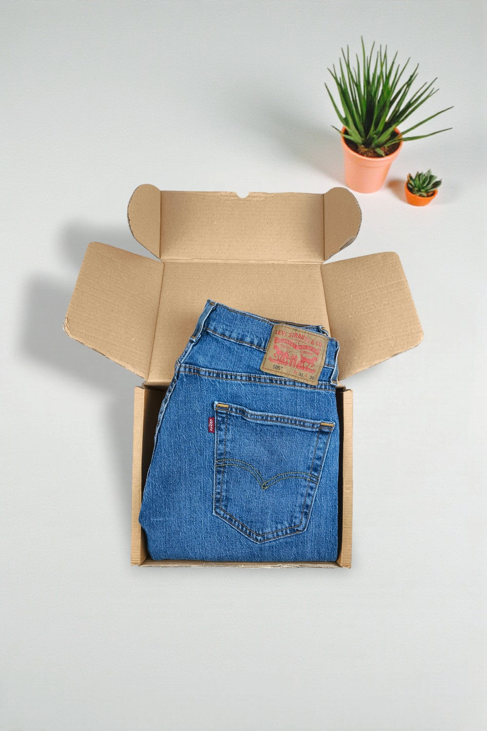 Jeans Levi's 505 a gamba dritta blu vintage | Pantaloni in denim anni '90