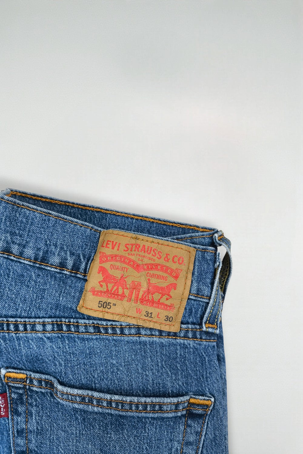 Jeans Levi's 505 a gamba dritta blu vintage | Pantaloni in denim anni '90