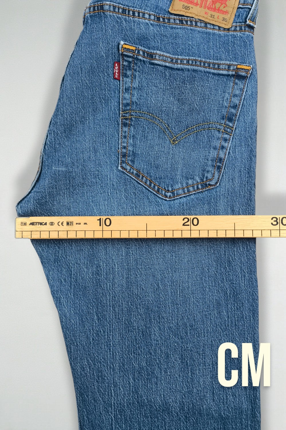 Jeans Levi's 505 a gamba dritta blu vintage | Pantaloni in denim anni '90