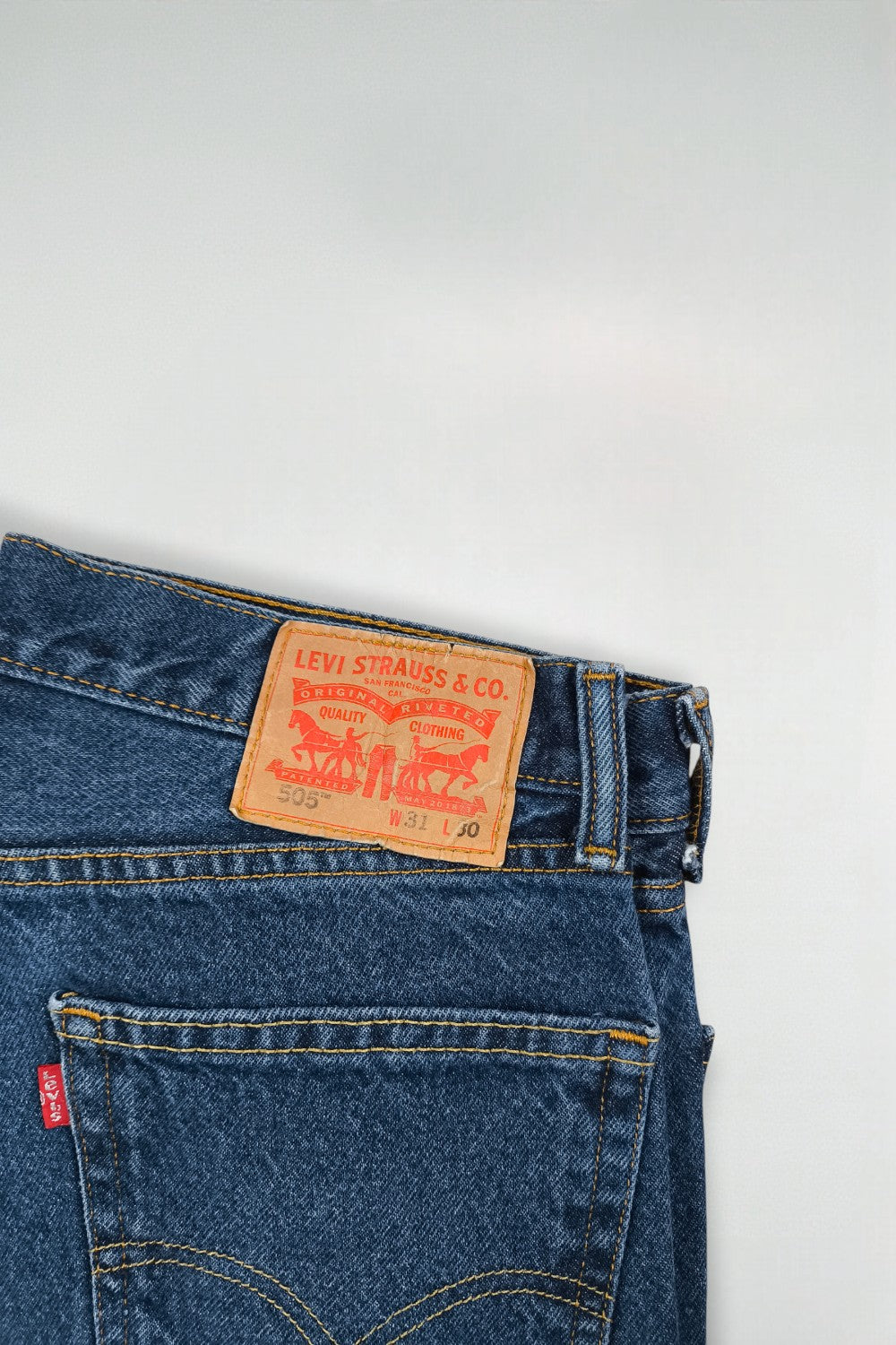 Jeans Levi's 505 a gamba dritta vintage blu | Denim classico anni '90
