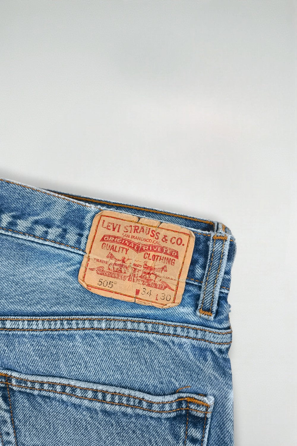 Jeans Levi's 505 Regular Fit Vintage Blu | Pantaloni in denim anni 2000