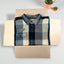 Camicia in flanella a quadri vintage Harley-Davidson blu beige | Abbigliamento da lavoro casual anni 2000