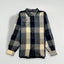 Camicia in flanella a quadri vintage Harley-Davidson blu beige | Abbigliamento da lavoro casual anni 2000
