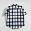 Camicia a maniche corte a quadri vintage Harley-Davidson, nera e bianca | Abbigliamento per motociclette anni 2000