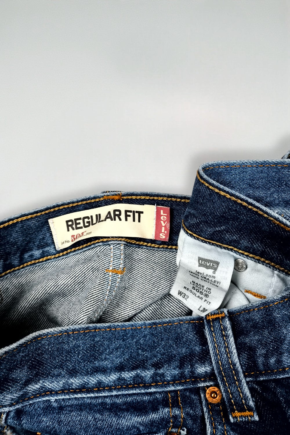 Jeans Levi's 505 Regular Fit Vintage Blu | Denim Classico Anni 2000