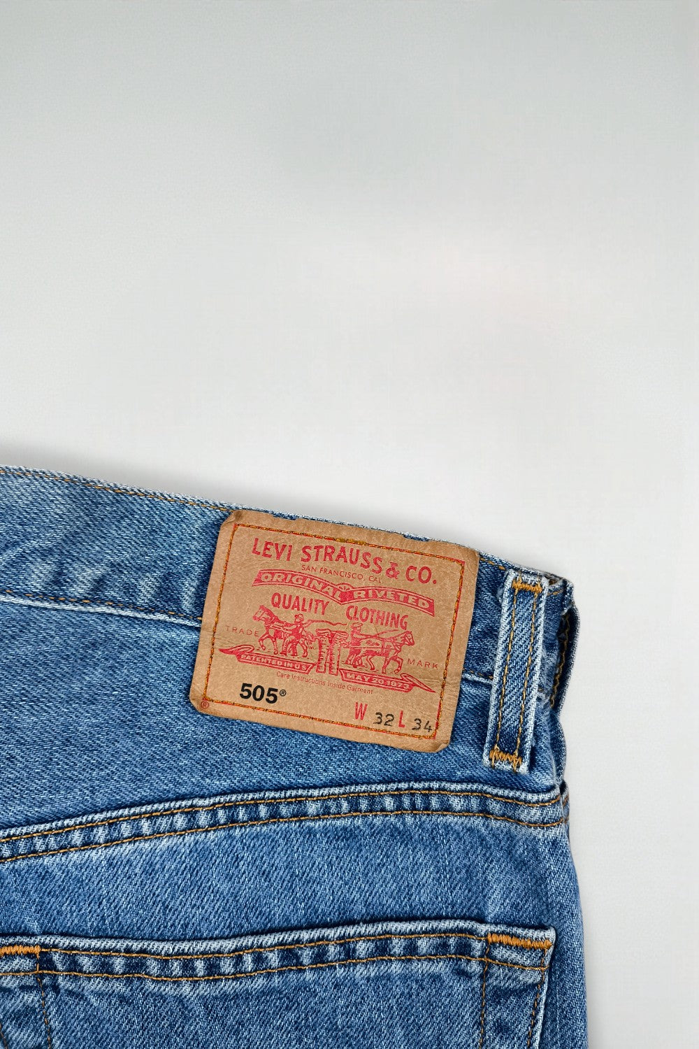 Jeans Levi's 505 Regular Fit Vintage Blu | Denim Classico Anni '90