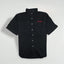 Camicia da lavoro vintage Harley-Davidson ricamata nera | Abbigliamento motociclista Y2K
