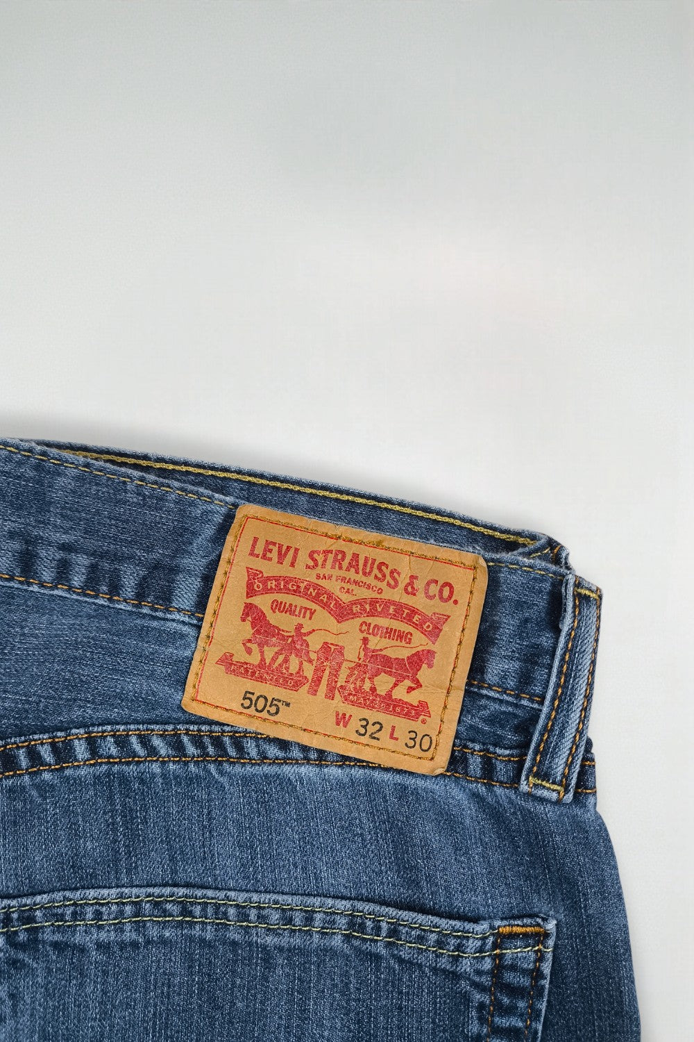 Jeans Levi's 505 a gamba dritta vintage blu | Denim classico anni 2000