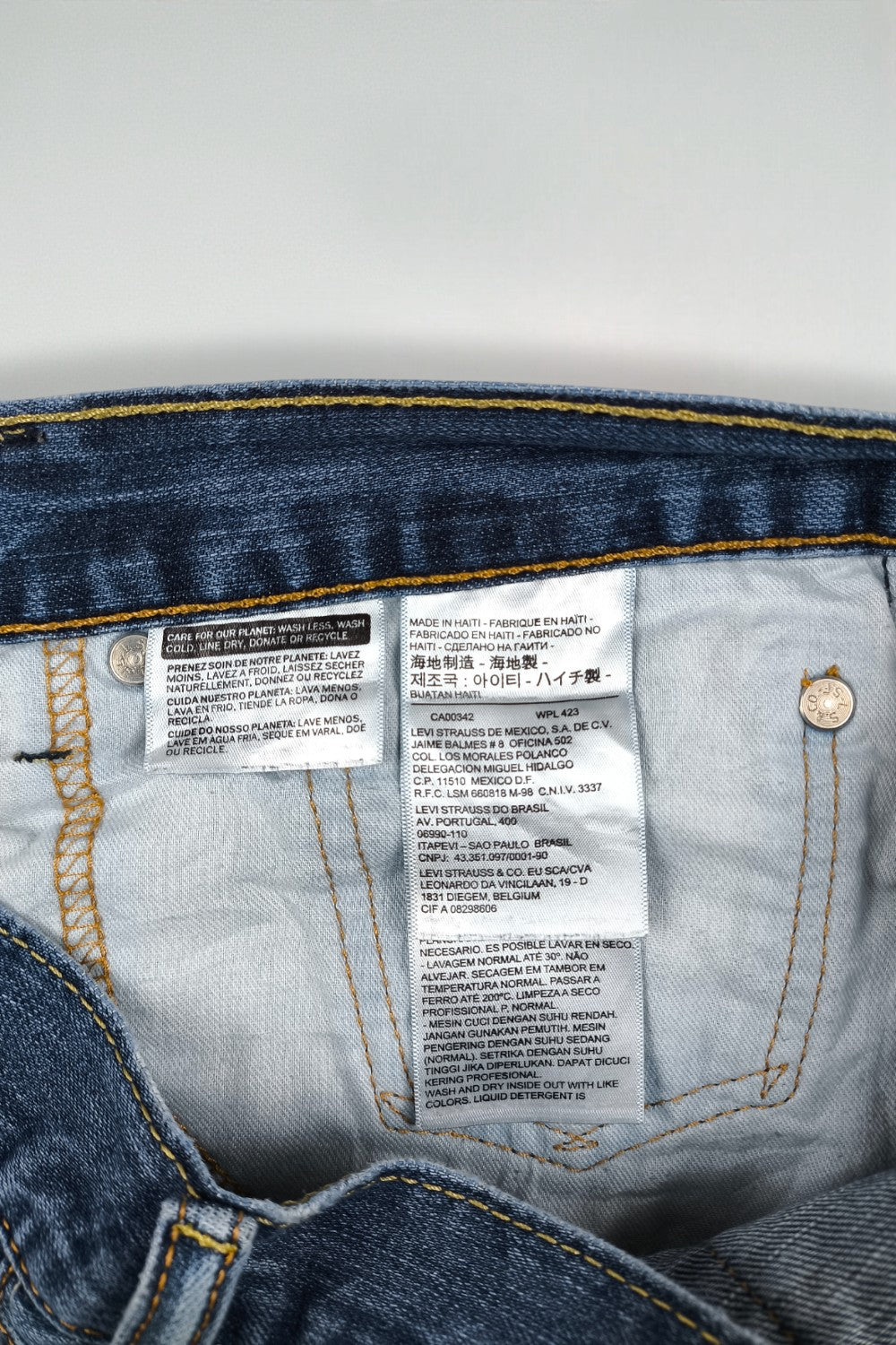 Jeans Levi's 505 a gamba dritta vintage blu | Denim classico anni 2000