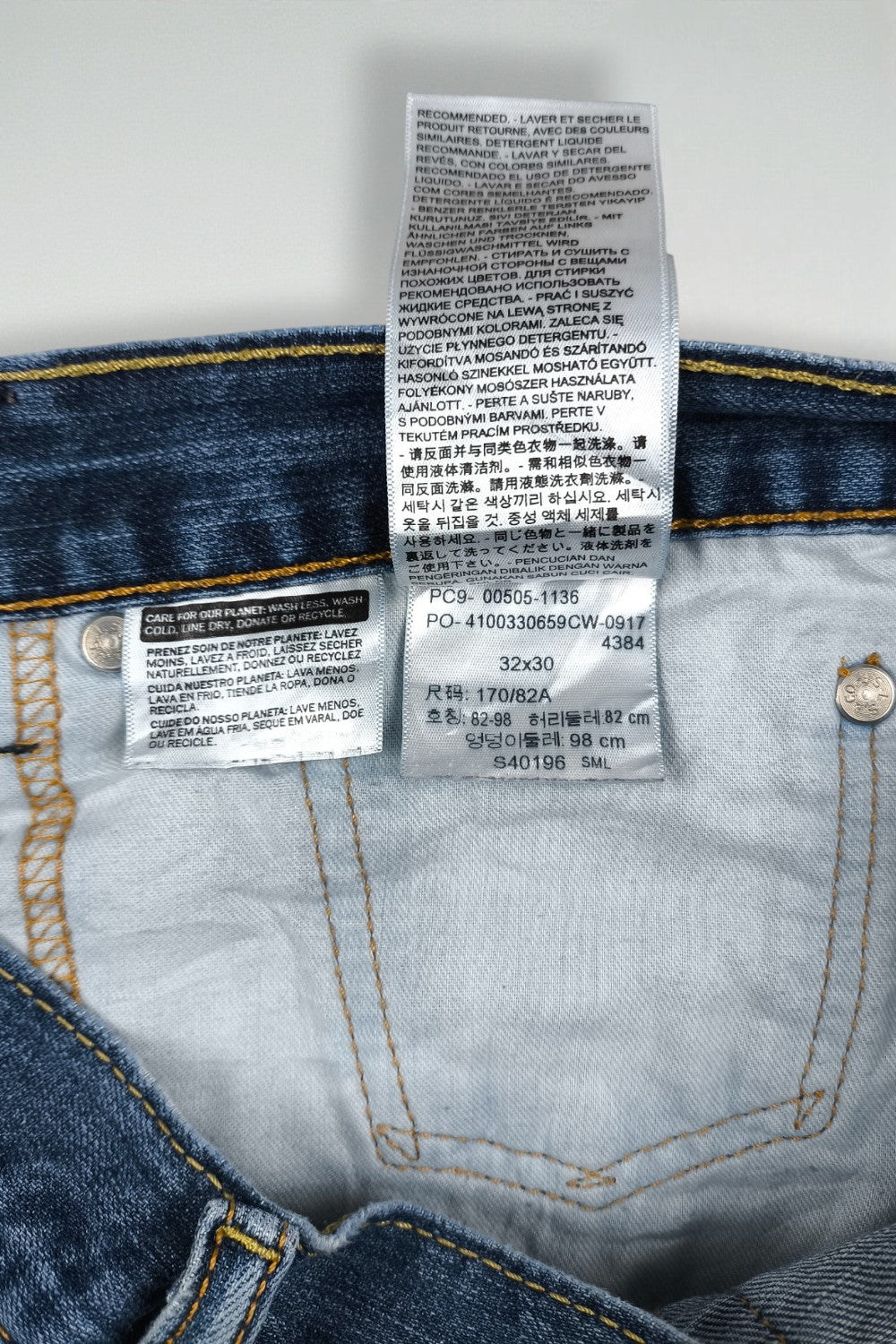 Jeans Levi's 505 a gamba dritta vintage blu | Denim classico anni 2000