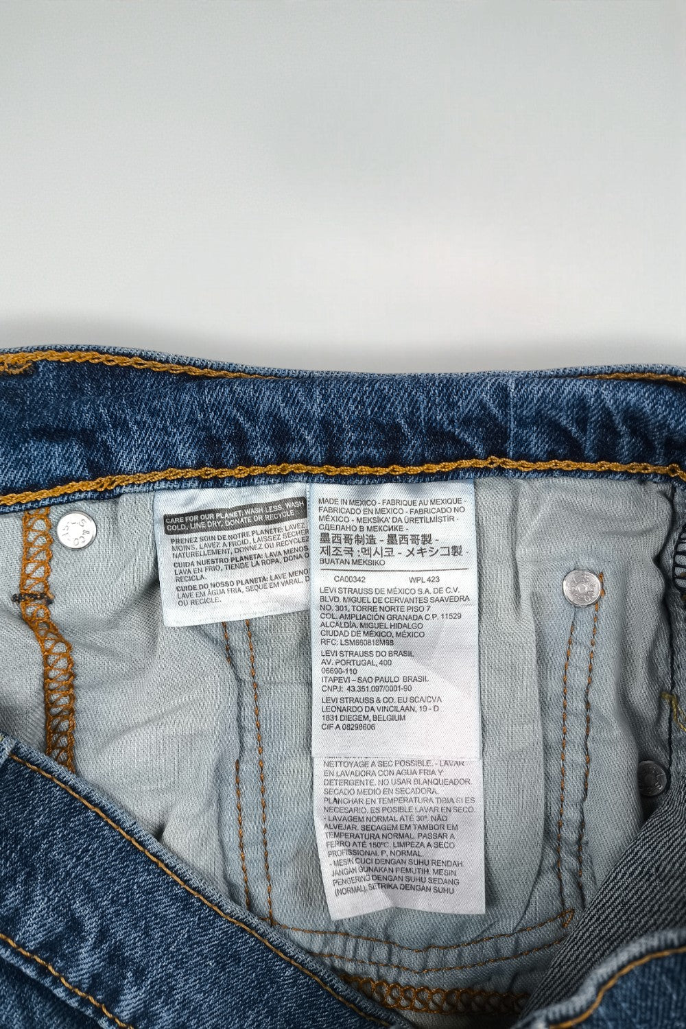 Jeans Levi's 505 a gamba dritta blu vintage | Pantaloni in denim anni 2000