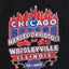 Felpa con cappuccio vintage Harley-Davidson Chicago Wrigleyville nera | Abbigliamento motociclistico anni 2000