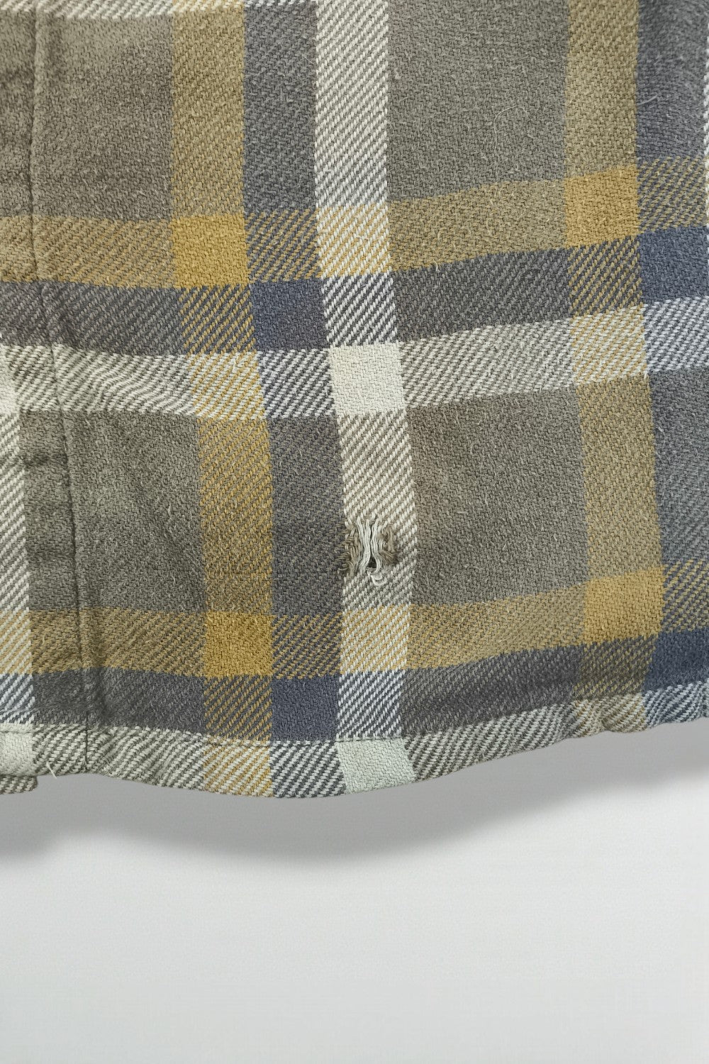 Camicia in flanella scozzese Harley-Davidson vintage grigio oliva | Camicia da lavoro con bottoni anni '90