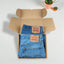 Jeans Levi's 505 Regular Fit Vintage, modello Bundle, blu | Gamba dritta classica anni 2000