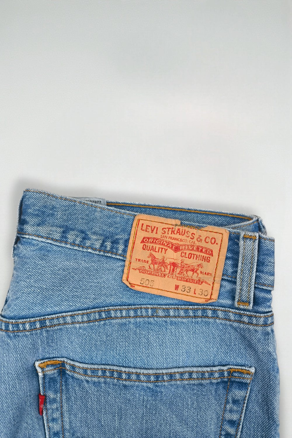 Jeans Levi's 505 Regular Fit Vintage, modello Bundle, blu | Gamba dritta classica anni 2000