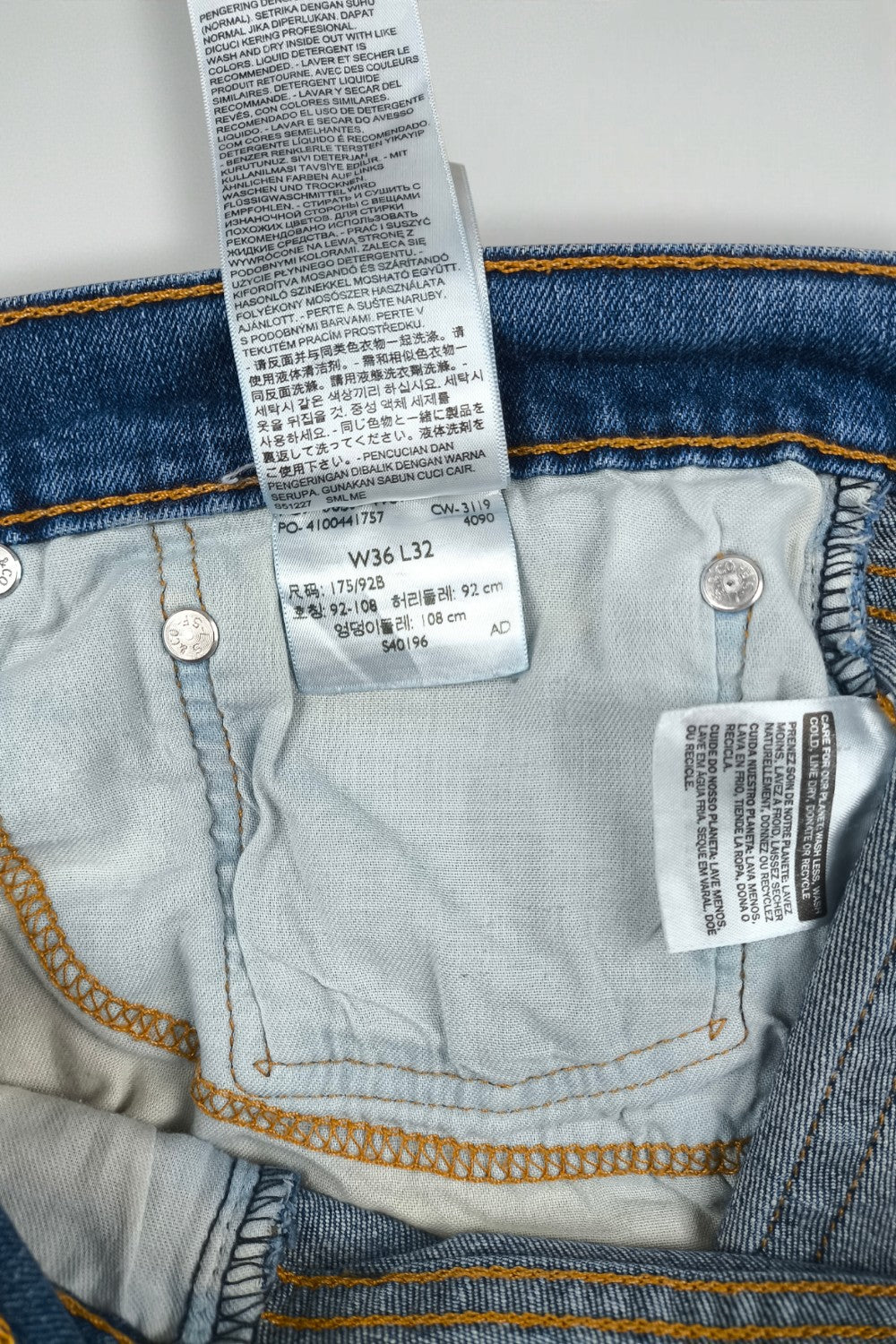 Jeans Levi's 505 Slim Fit di seconda mano, blu | Denim casual moderno