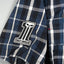 Camicia a maniche corte a quadri vintage Harley-Davidson blu navy | Abbigliamento da lavoro anni 2000