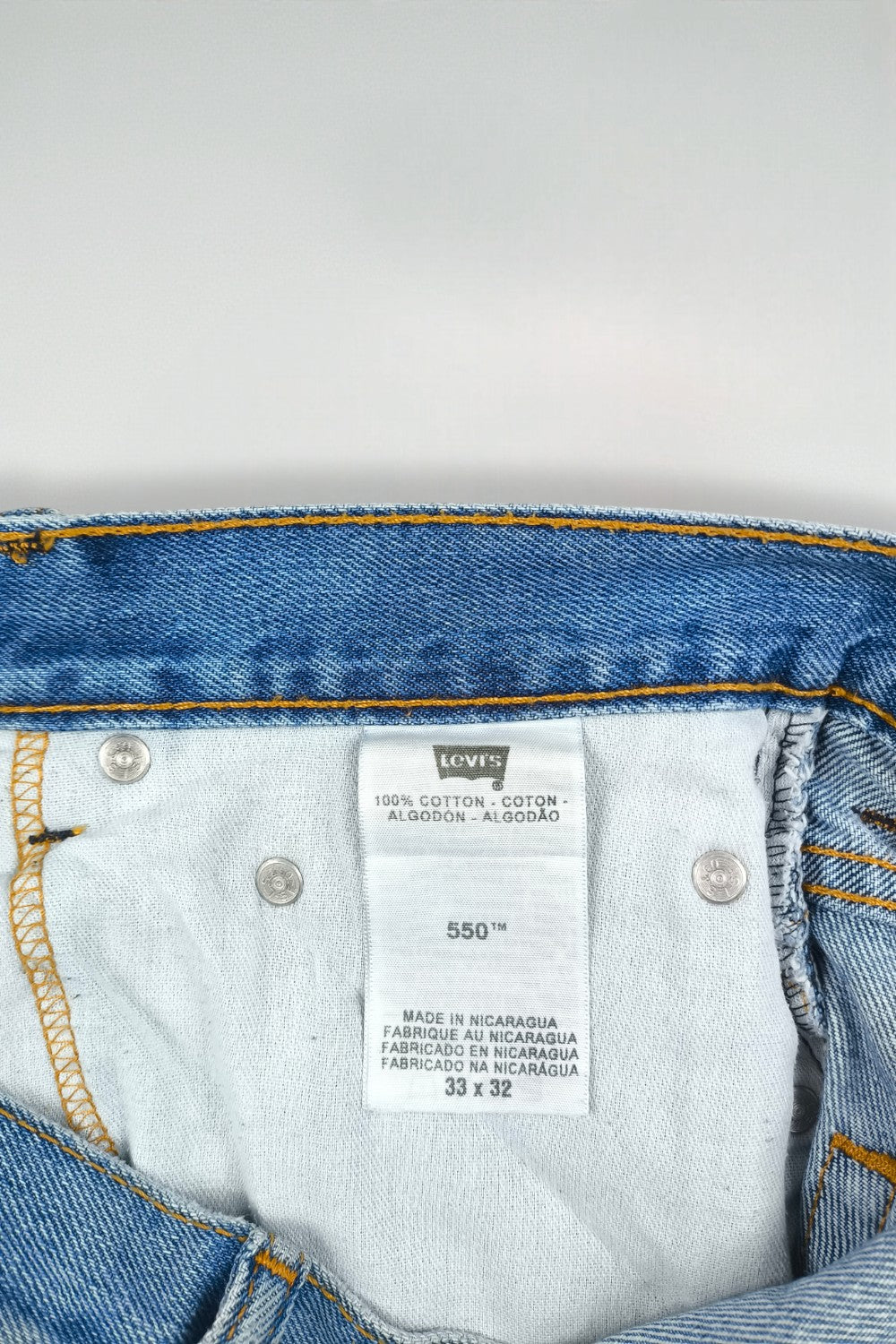 Jeans Levi's 550 Relaxed Fit Vintage Blu | Denim Classico Anni '90