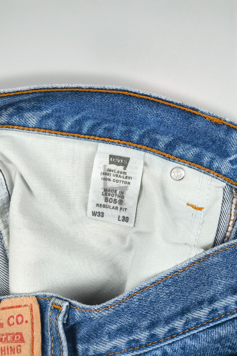 Jeans Levi's 505 Regular Fit Vintage Blu | Denim Classico Anni 2000