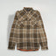 Camicia in flanella a quadri vintage Harley-Davidson marrone beige | Abbigliamento da lavoro anni 2000