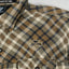Camicia in flanella a quadri vintage Harley-Davidson marrone beige | Abbigliamento da lavoro anni 2000