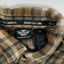 Camicia in flanella a quadri vintage Harley-Davidson marrone beige | Abbigliamento da lavoro anni 2000