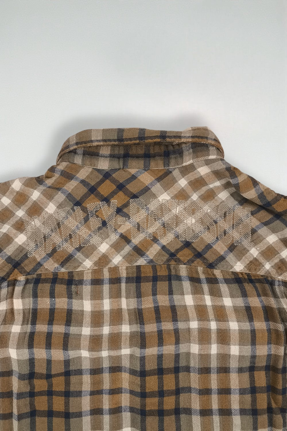 Camicia in flanella a quadri vintage Harley-Davidson marrone beige | Abbigliamento da lavoro anni 2000