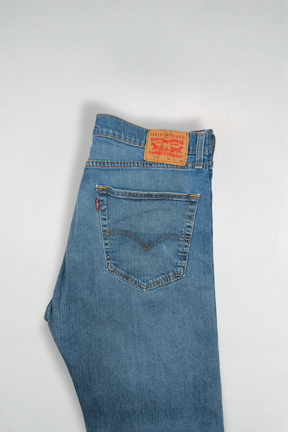 Jeans Levi's 505 Stretch Denim Blu Vintage | Pantaloni classici a cinque tasche anni 2010