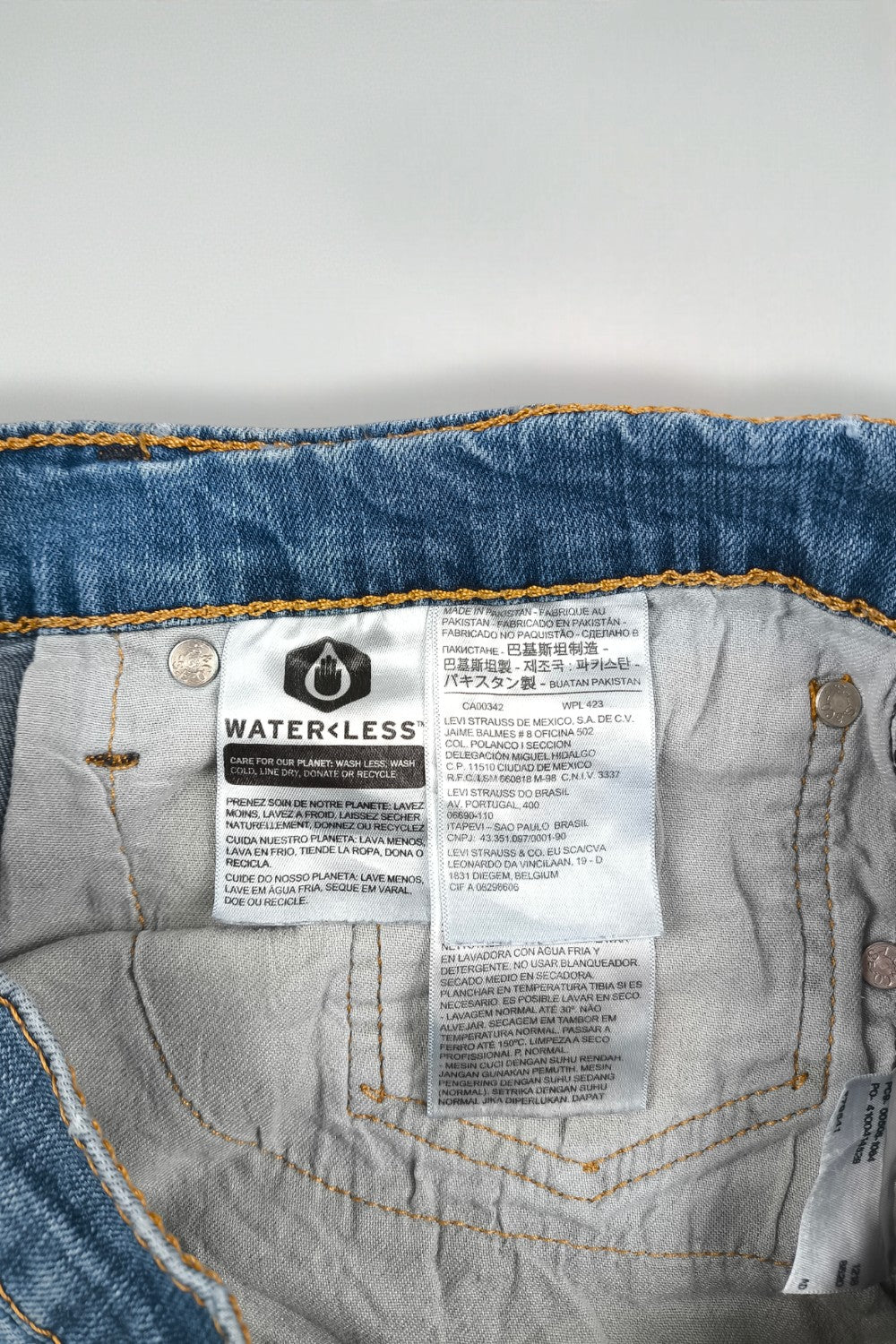 Jeans Levi's 505 Stretch Denim Blu Vintage | Pantaloni classici a cinque tasche anni 2010