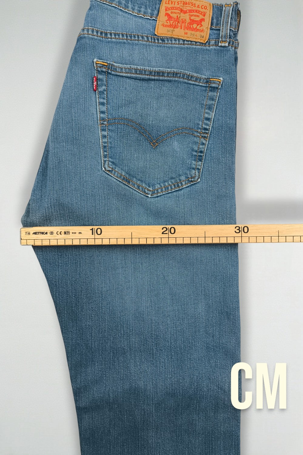 Jeans Levi's 505 Stretch Denim Blu Vintage | Pantaloni classici a cinque tasche anni 2010