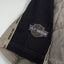 Camicia da lavoro vintage con logo Harley-Davidson beige e nera | Camicia a maniche corte con bottoni anni 2000