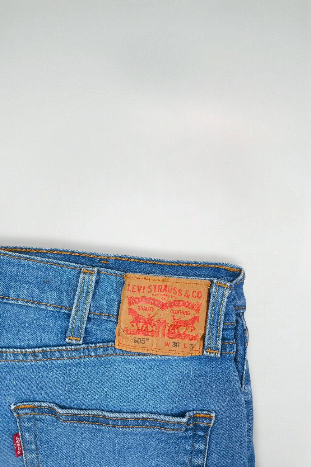 Jeans Levi's 505 a gamba dritta vintage blu | Denim Y2K