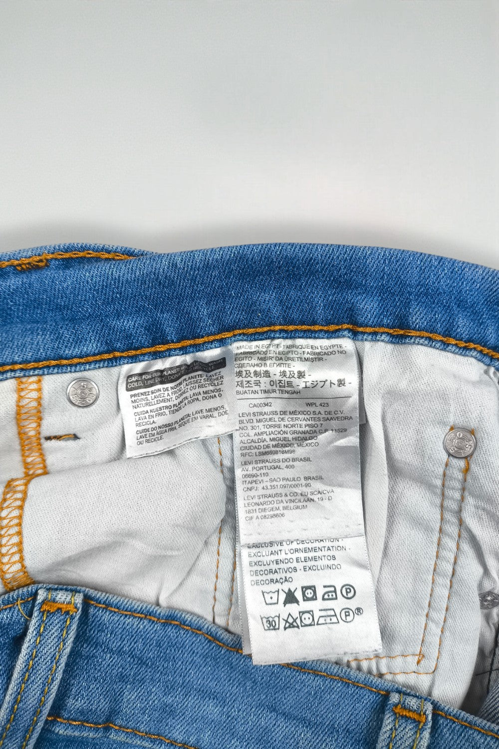 Jeans Levi's 505 a gamba dritta vintage blu | Denim Y2K