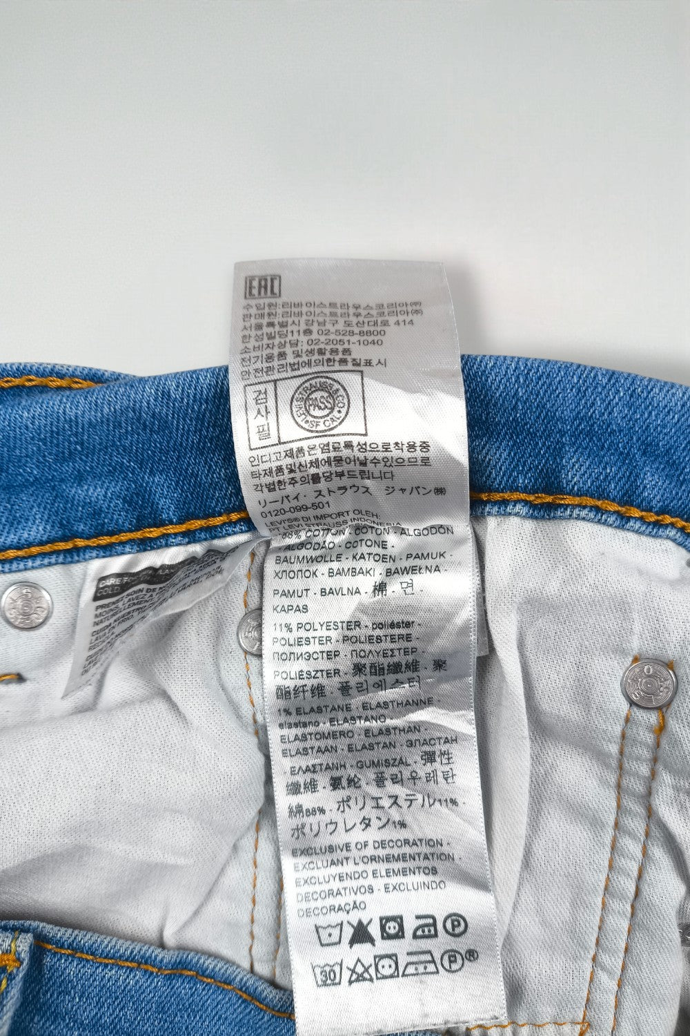 Jeans Levi's 505 a gamba dritta vintage blu | Denim Y2K