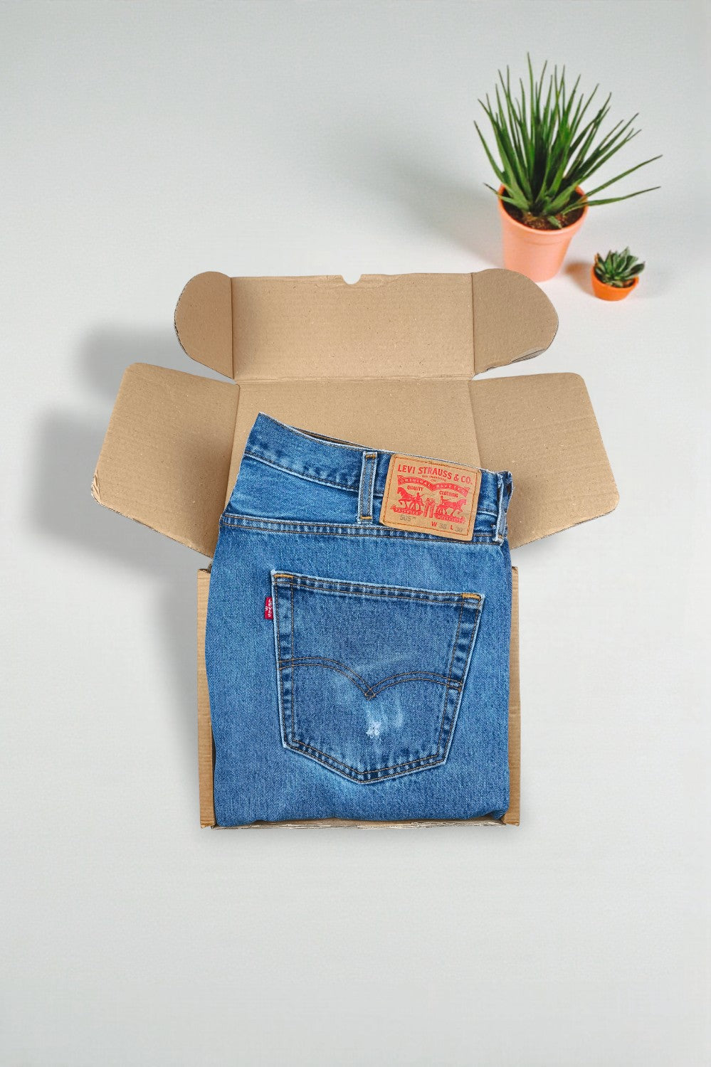 Jeans Levi's 505 a gamba dritta vintage blu | Denim classico anni 2000