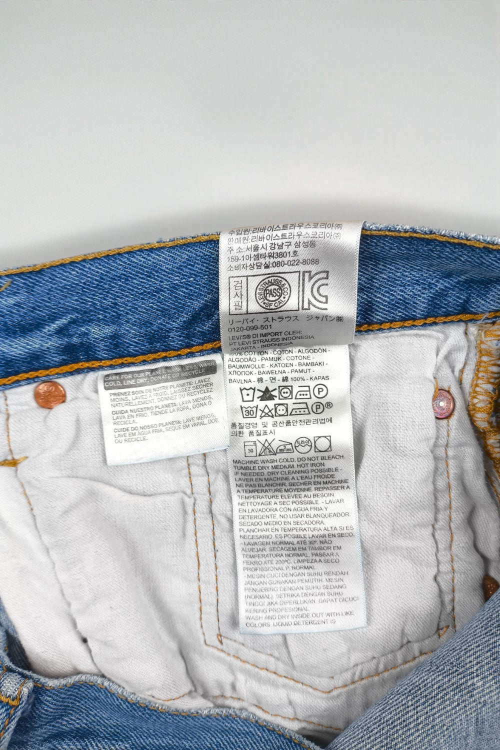 Vintage Levi’s 501 Rework Jeans Blue | Classic Straight Leg Denim