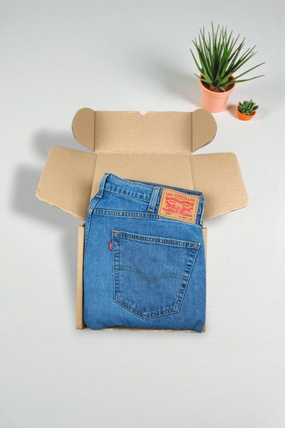 Jeans Levi's 505 a gamba dritta vintage blu | Denim classico anni 2000