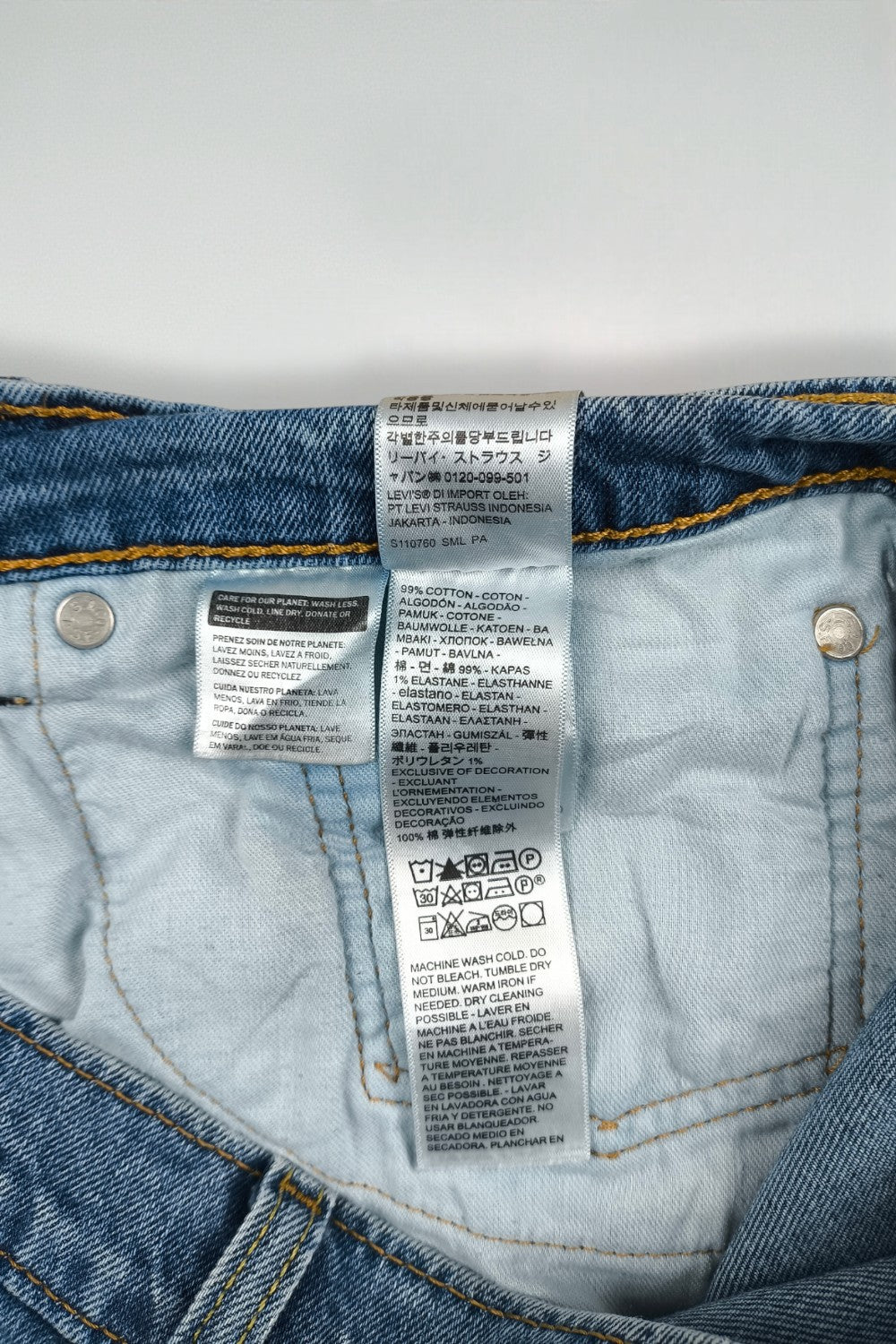 Jeans Levi's 505 a gamba dritta vintage blu | Denim classico anni 2000