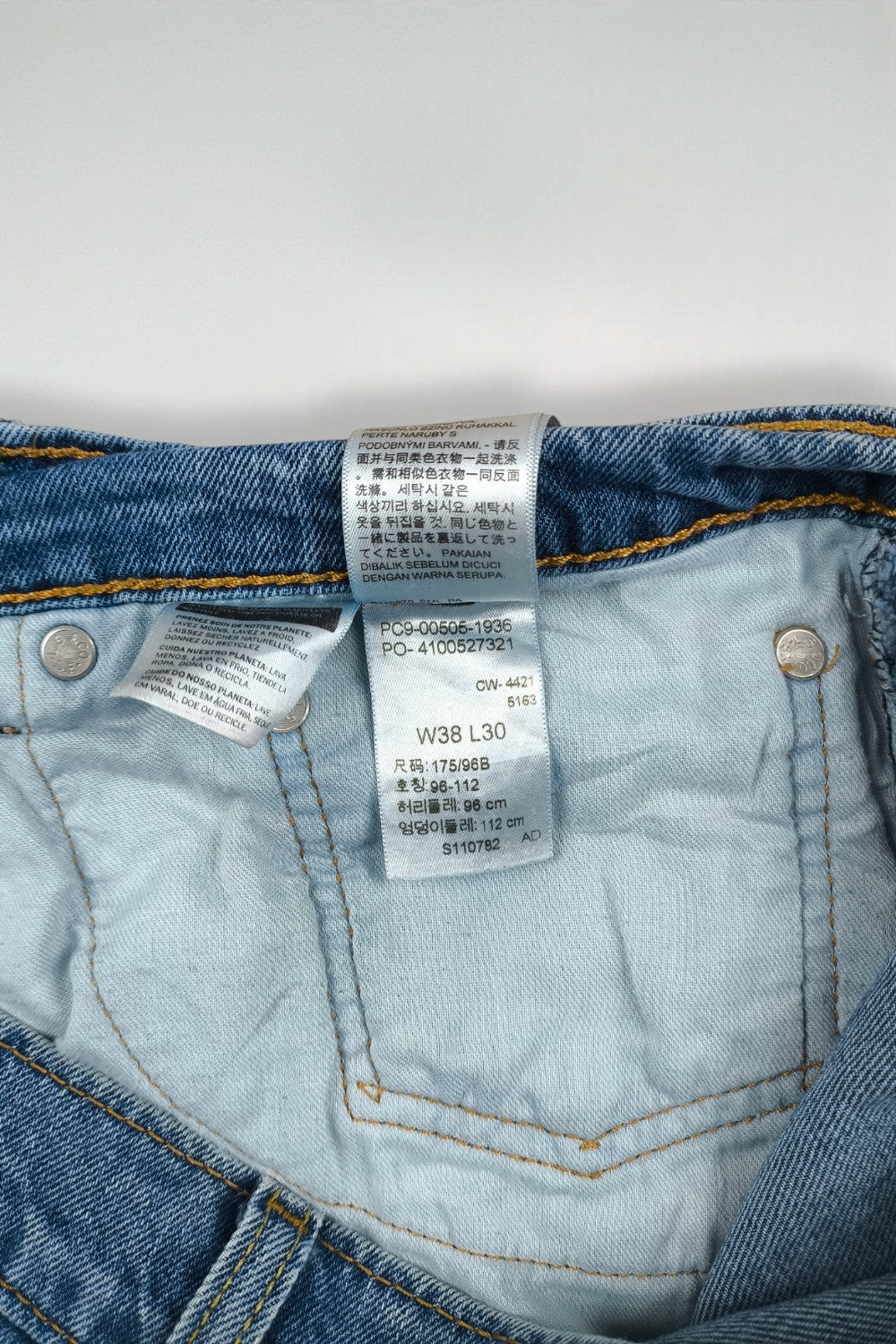 Jeans Levi's 505 a gamba dritta vintage blu | Denim classico anni 2000