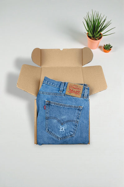 Jeans Levi's 505 a gamba dritta vintage blu | Denim classico anni 2000