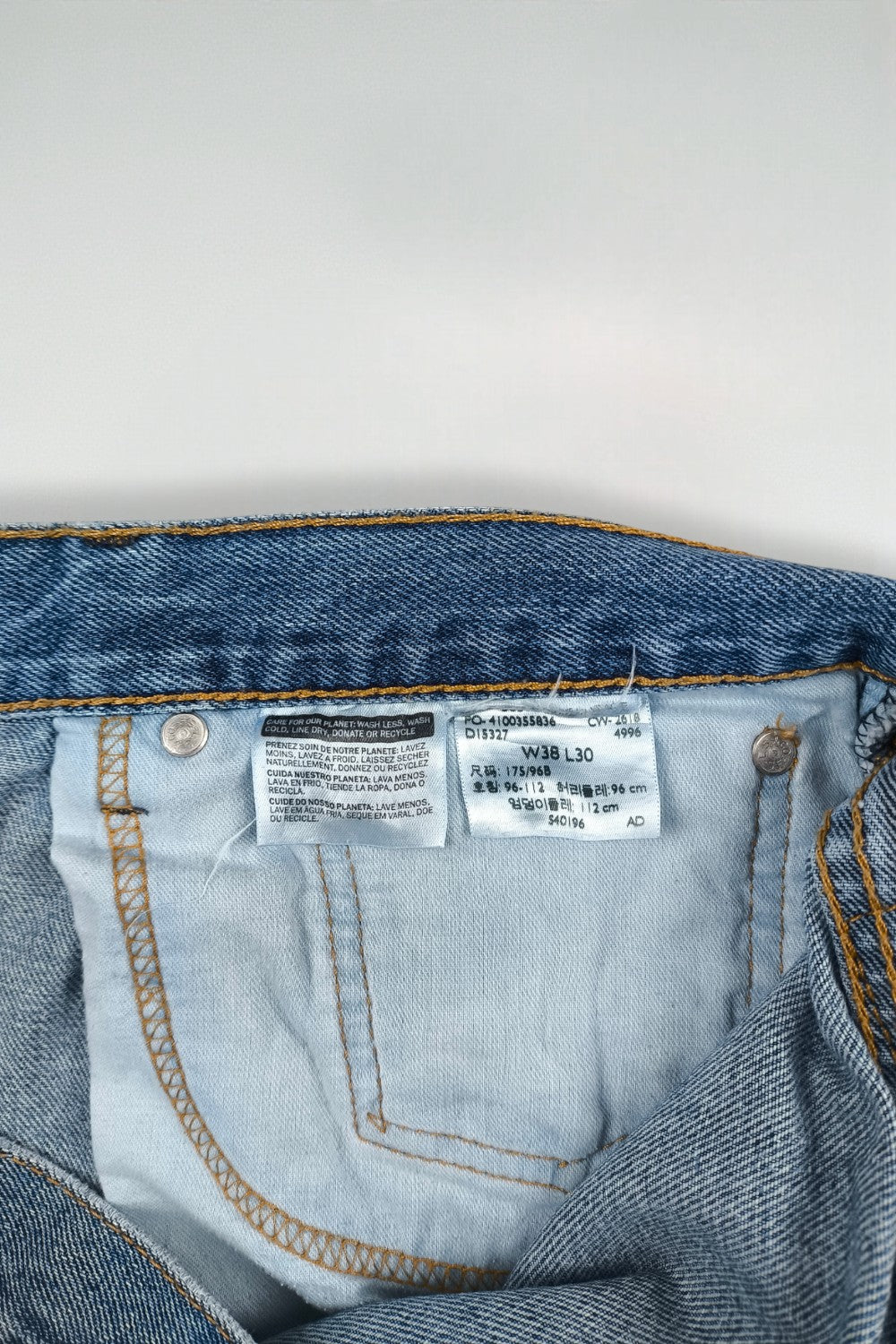 Jeans Levi's 505 a gamba dritta vintage blu | Denim classico anni 2000