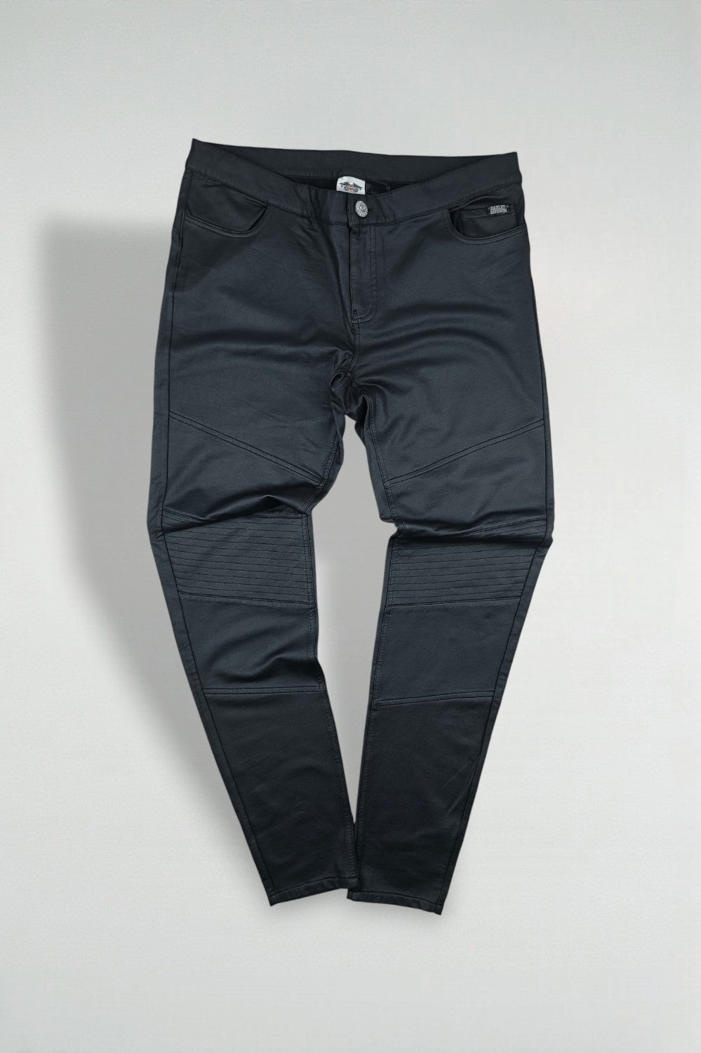 Pantaloni da motociclista vintage Harley-Davidson da donna neri | Abbigliamento da motociclista Y2K