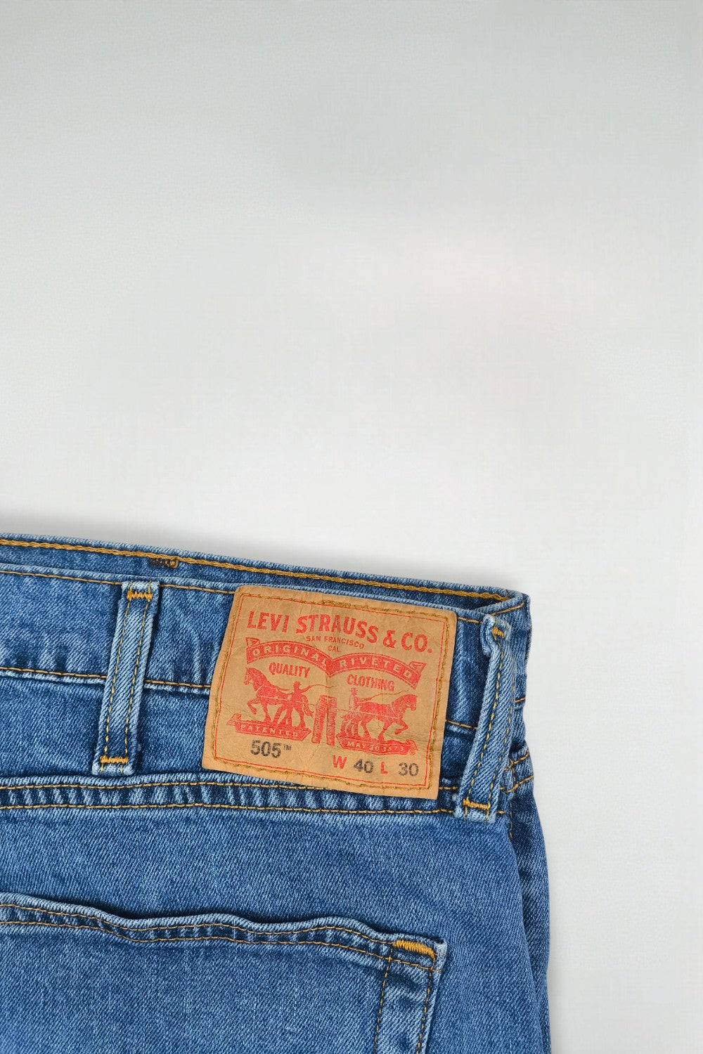 Jeans Levi's 505 a gamba dritta vintage blu | Denim anni 2000