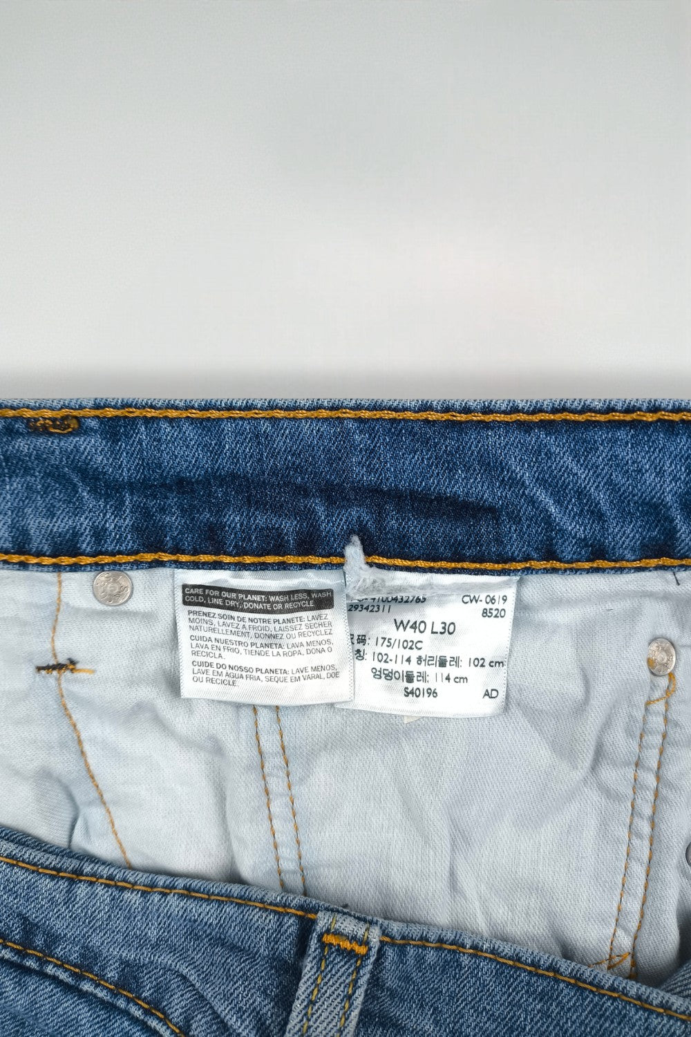 Jeans Levi's 505 a gamba dritta vintage blu | Denim anni 2000