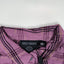Camicia a quadri viola Harley-Davidson di seconda mano | Abbigliamento da lavoro per motociclisti Y2K