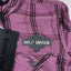 Camicia a quadri viola Harley-Davidson di seconda mano | Abbigliamento da lavoro per motociclisti Y2K