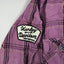 Camicia a quadri viola Harley-Davidson di seconda mano | Abbigliamento da lavoro per motociclisti Y2K