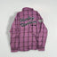 Camicia a quadri viola Harley-Davidson di seconda mano | Abbigliamento da lavoro per motociclisti Y2K